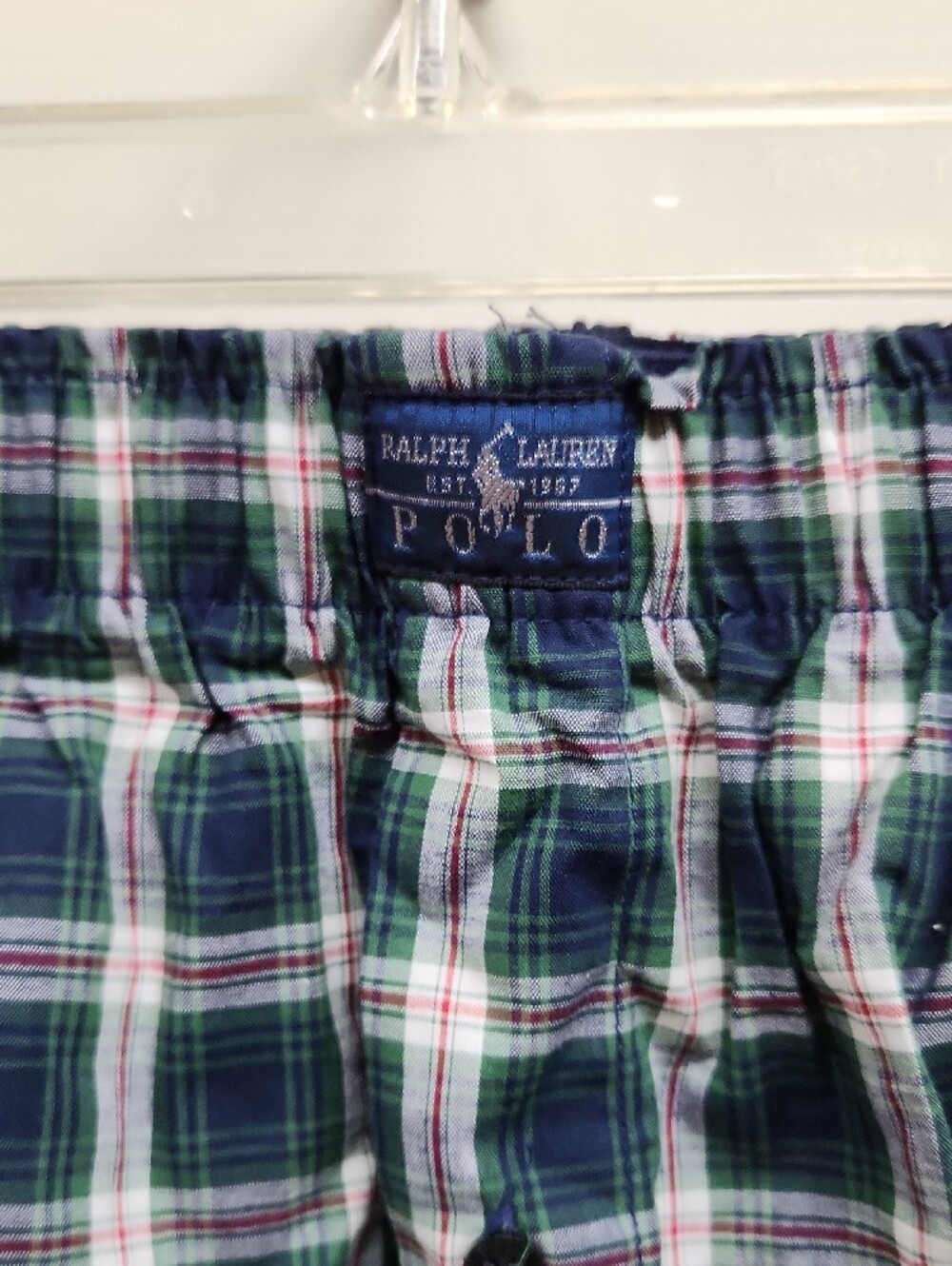 3 Polo by Ralph Lauren Red Blue Yellow White Plaid Men’s Boxers - Picture 6 of 10
